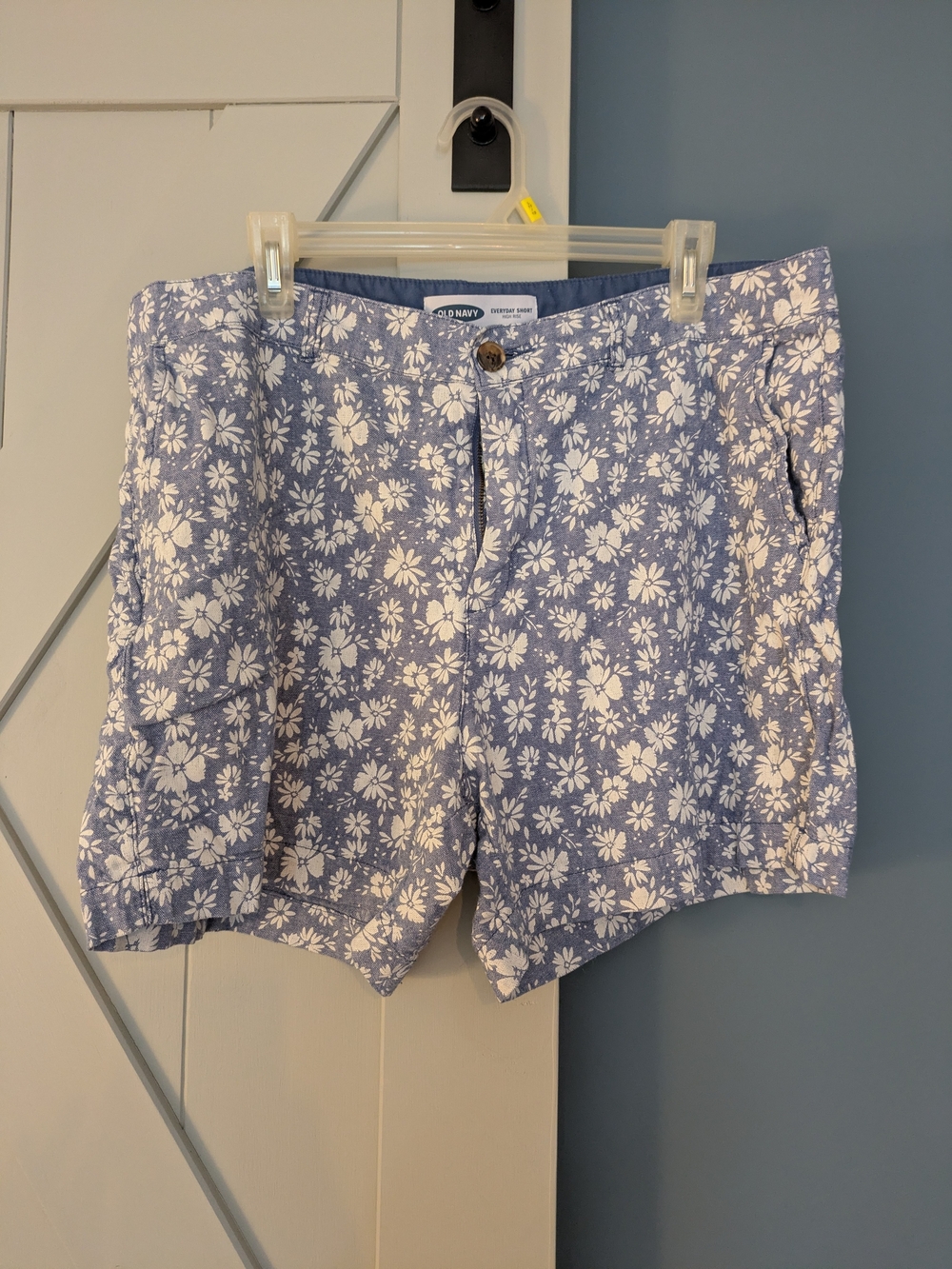 J. Crew Blue Floral Cotton Shorts